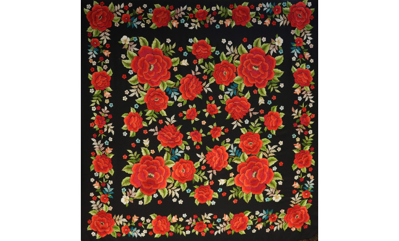 Mantón mano seda 140cm