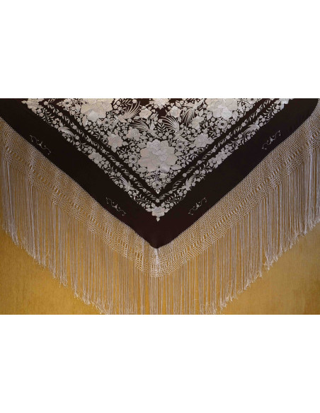 Mantón mano seda 140cm