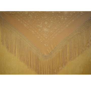 Mantón mano seda 140cm 2