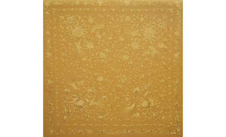 Mantón mano seda 140cm