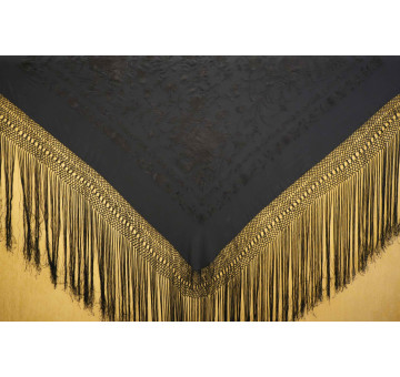 Mantón mano seda 140cm 2