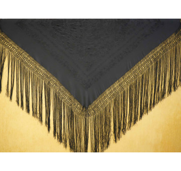 Mantón mano seda 140cm 2