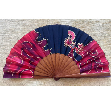 Abanico seda flamenca
