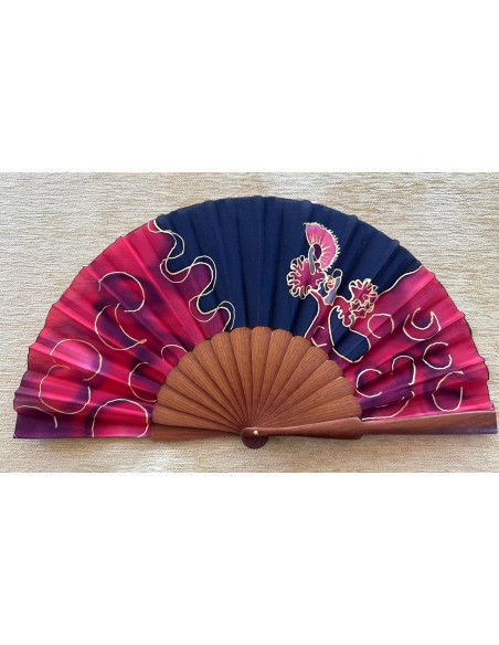 Abanico seda flamenca