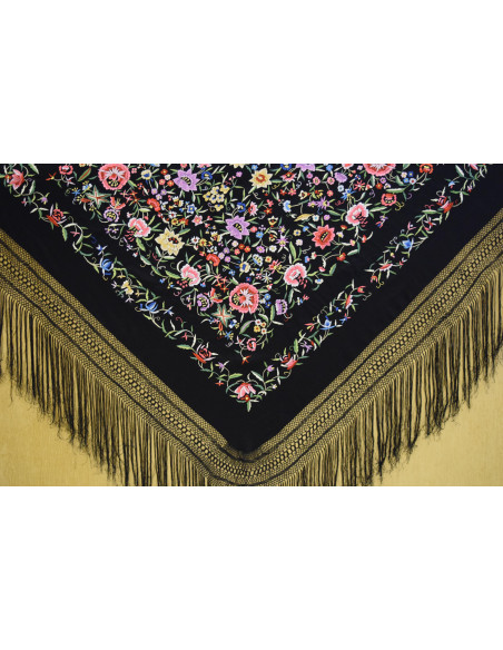 Mantón mano crespón 155cm