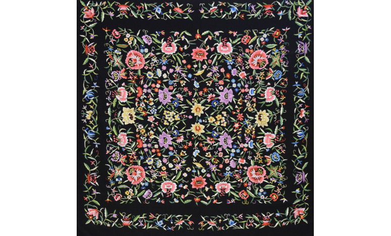 Mantón mano crespón 155cm