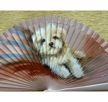 Abanico perrito acostado 2