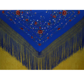 Mantón mano seda 140cm 2