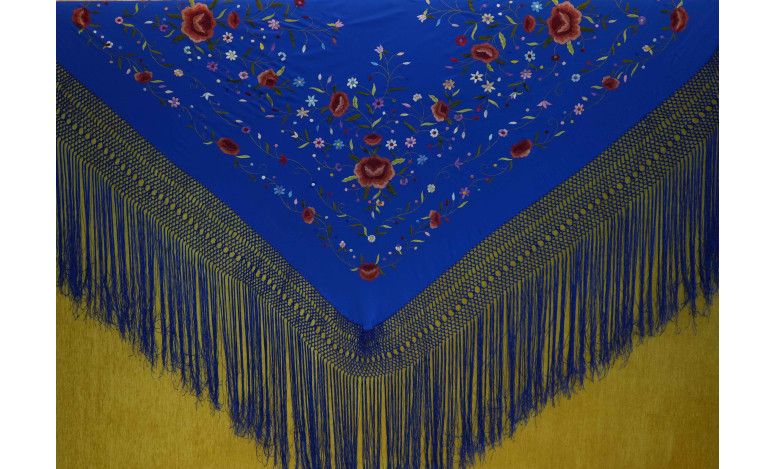 Mantón mano seda 140cm