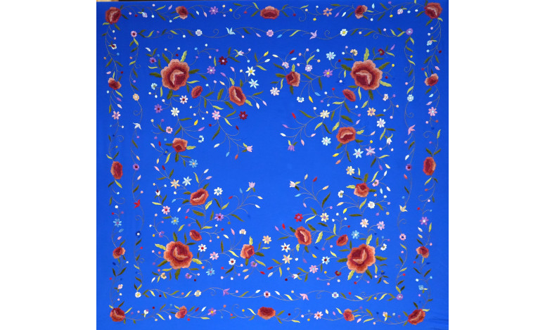 Mantón mano seda 140cm