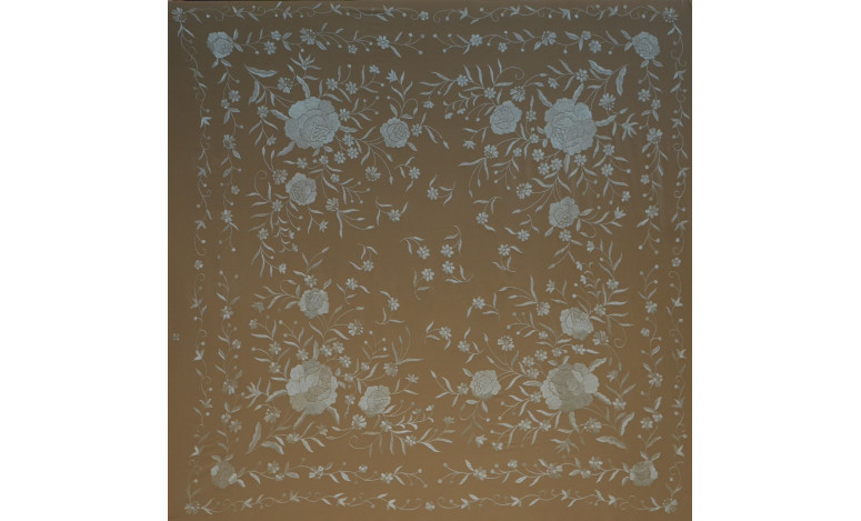 Mantón mano seda 140cm