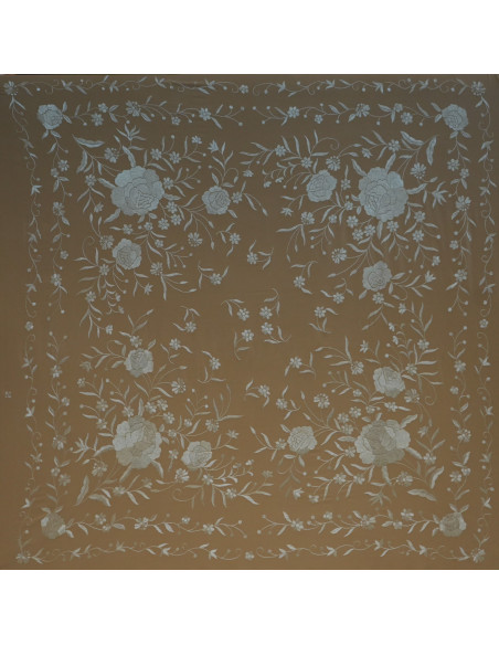 Mantón mano seda 140cm