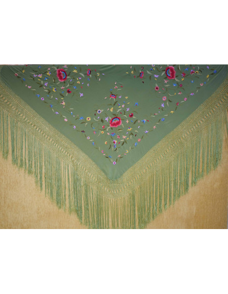 Mantón mano seda 140cm