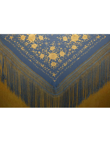 Mantón mano seda 140cm