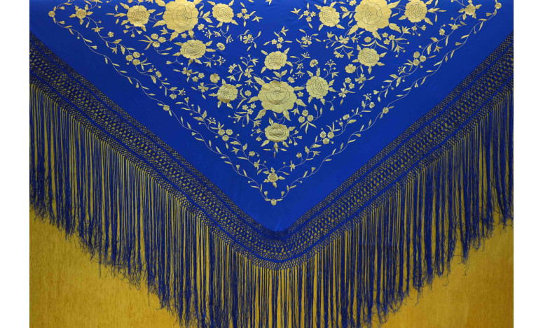 Mantón mano seda 140cm