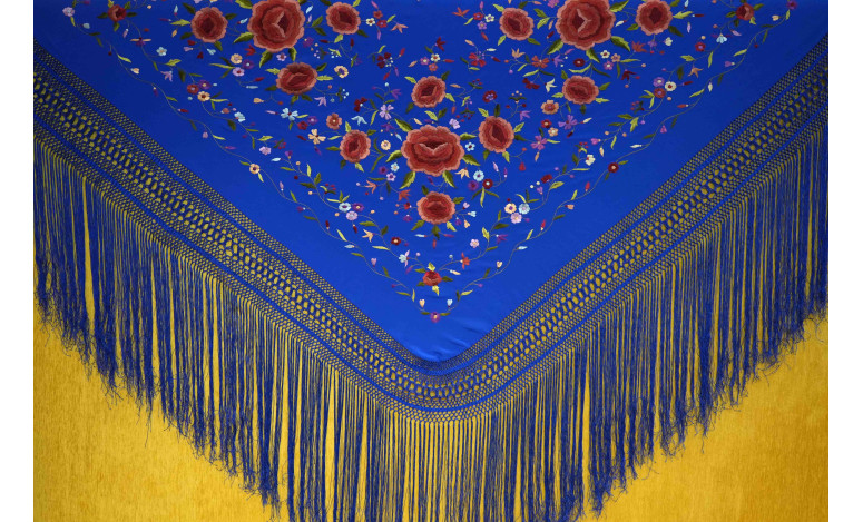 Mantón mano seda 140cm