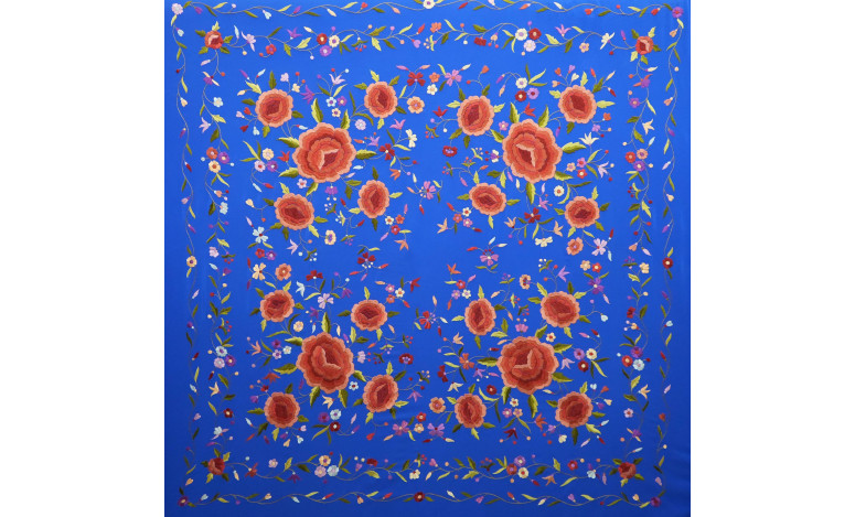 Mantón mano seda 140cm