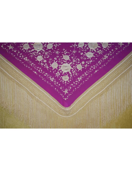 Mantón mano seda 140cm