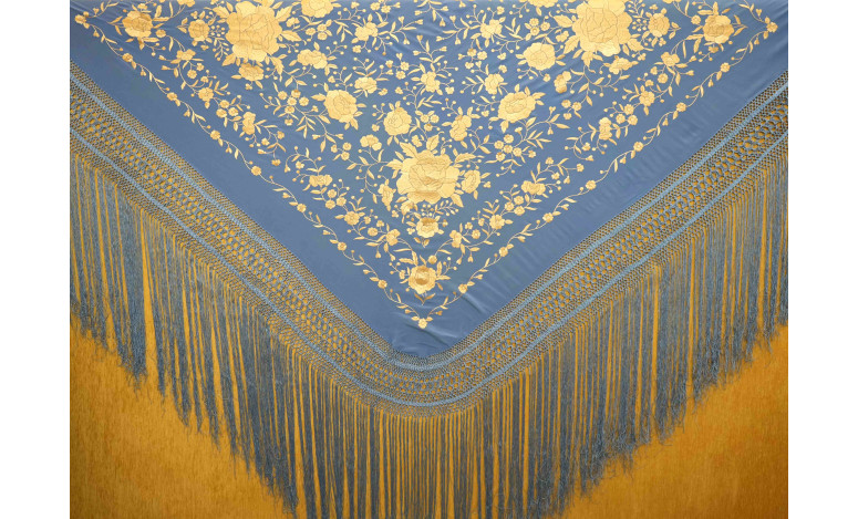 Mantón mano seda 140cm