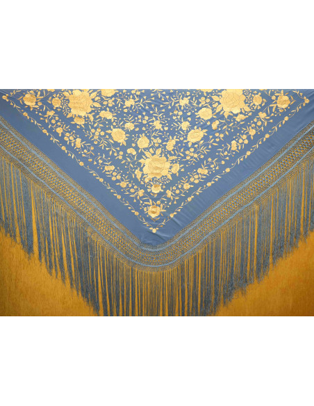 Mantón mano seda 140cm