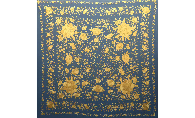 Mantón mano seda 140cm