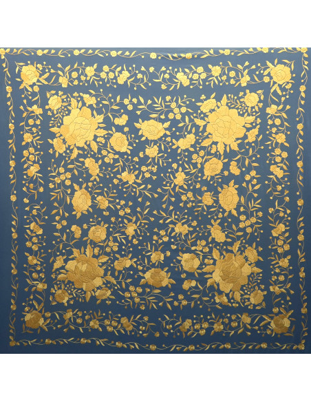 Mantón mano seda 140cm