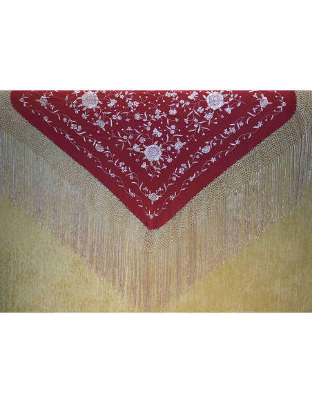 Mantón mano seda 115cm