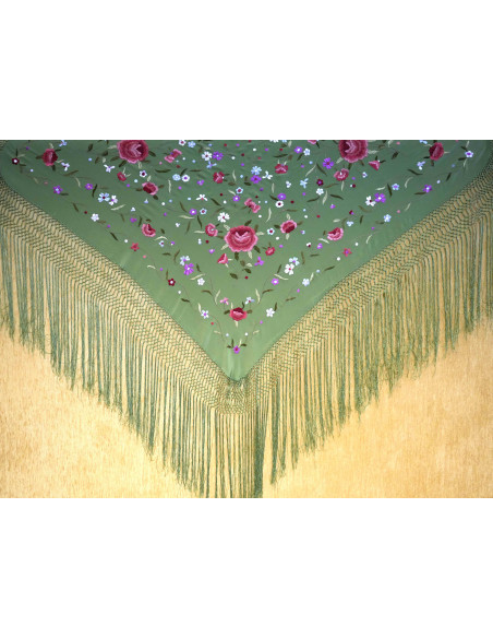Mantón mano seda 115cm