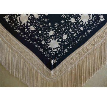 Mantón mano seda 140CM