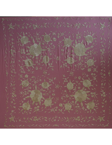 Mantón mano seda 140cm