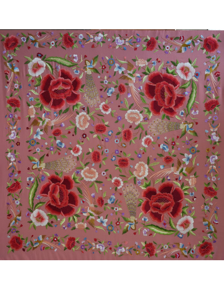 Mantón mano seda 140cm