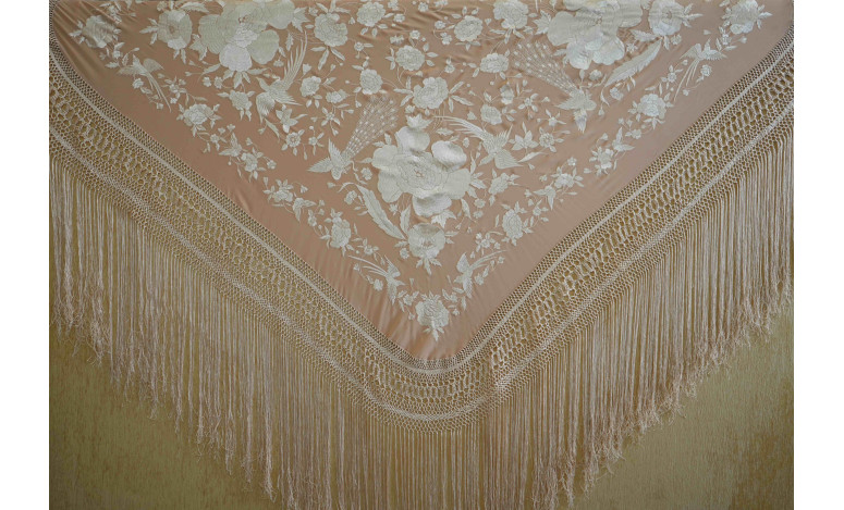 Mantón mano seda 140cm