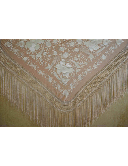 Mantón mano seda 140cm