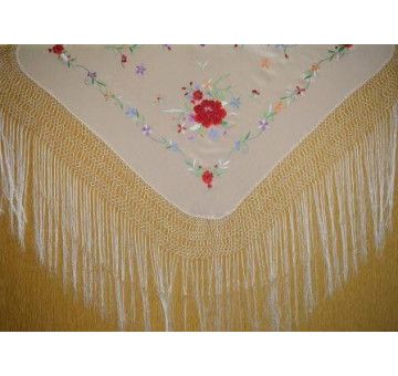 Manton mano seda especial niñas 80cm 2