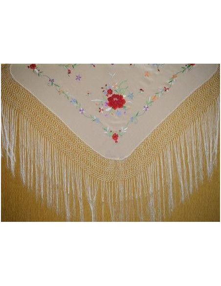 Manton mano seda especial niñas 80cm