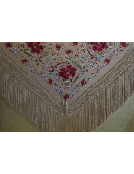 Mantón mano seda 140cm