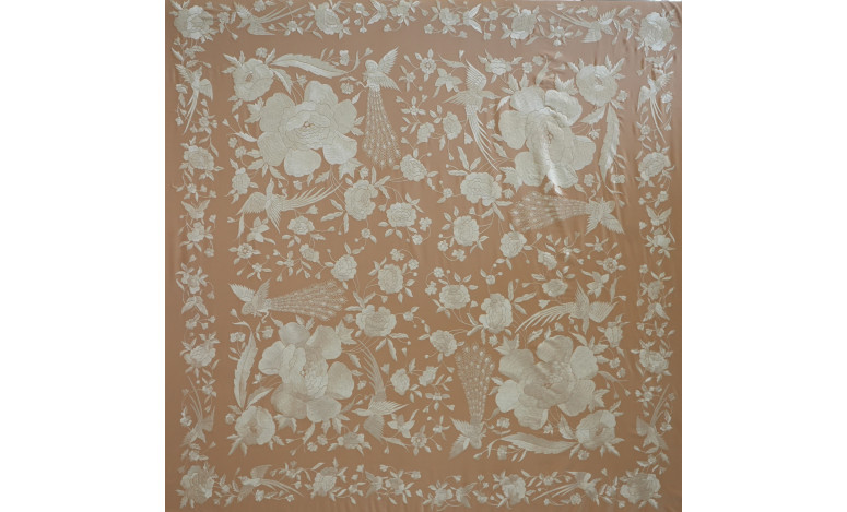Mantón mano seda 140cm
