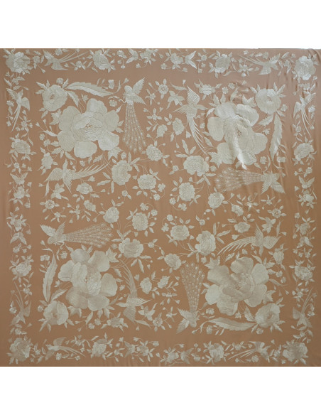 Mantón mano seda 140cm