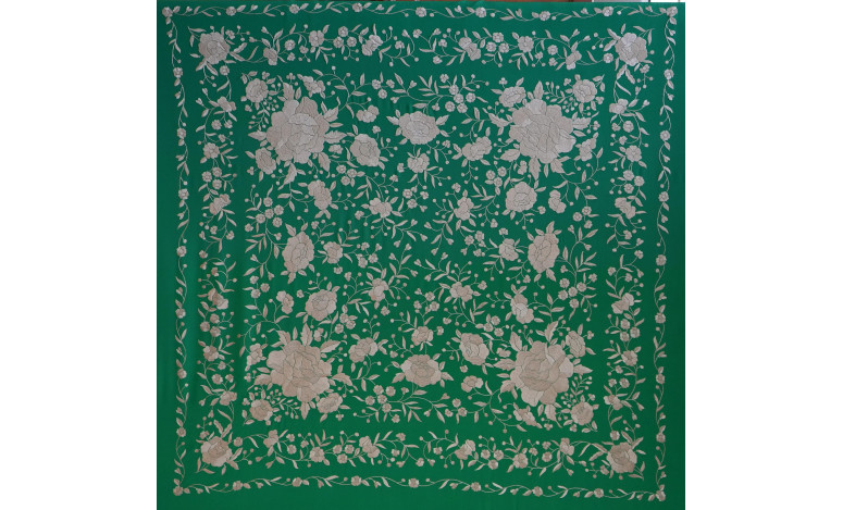 Mantón mano seda 140cm