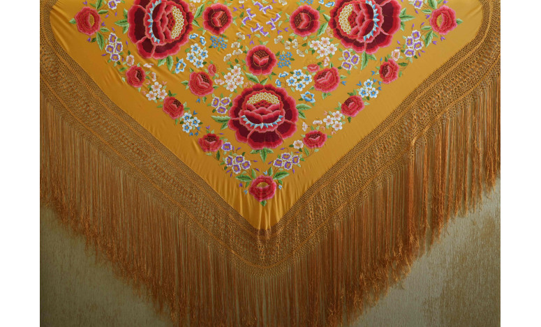Mantón mano seda 140cm