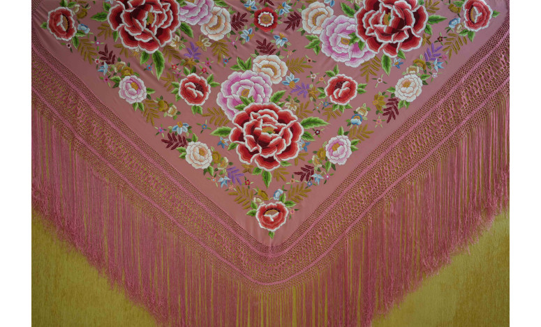 Mantón mano seda 140cm