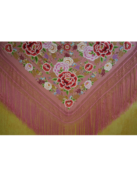 Mantón mano seda 140cm