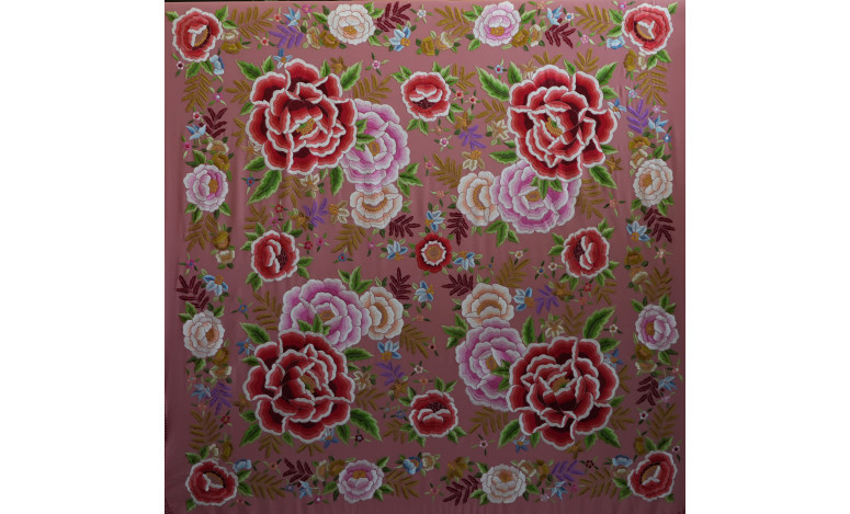 Mantón mano seda 140cm