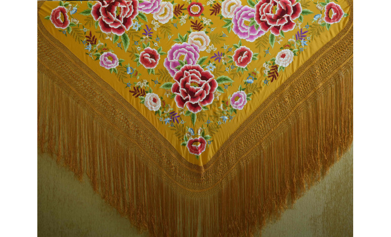 Mantón mano seda 140cm