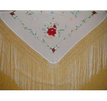 Manton mano seda especial niñas 80cm 2