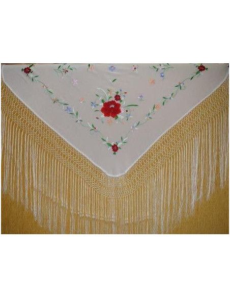 Manton mano seda especial niñas 80cm