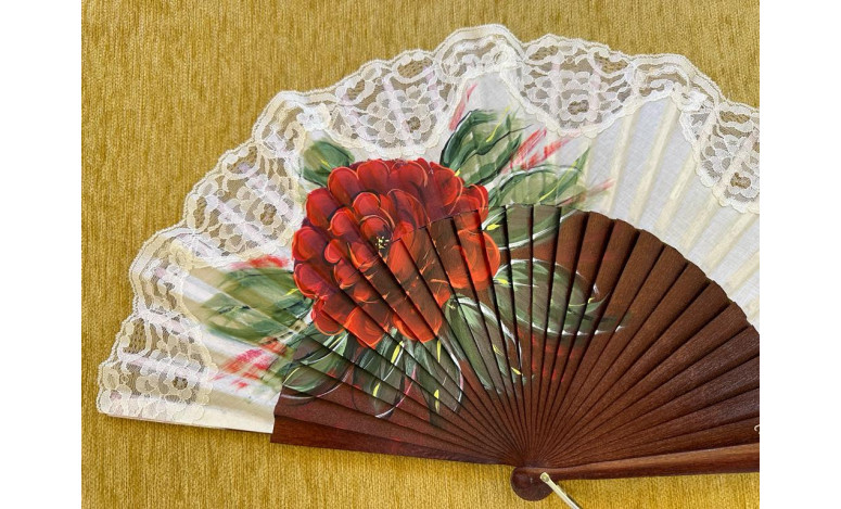 Abanico pericón rosa