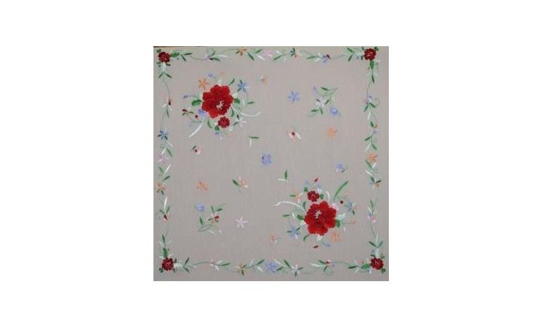 Manton mano seda especial niñas 80cm
