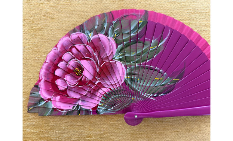 Abanico bolso rosa