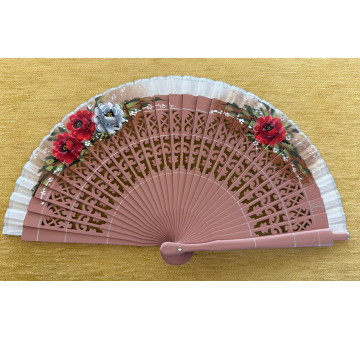 Abanico bolso flores 2